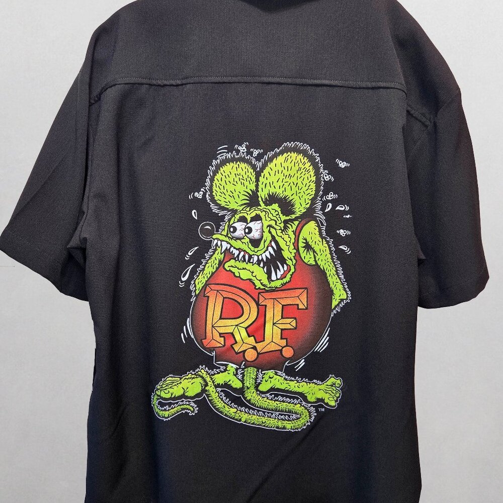 Rat Fink Ed Roth Racer Button Up XL